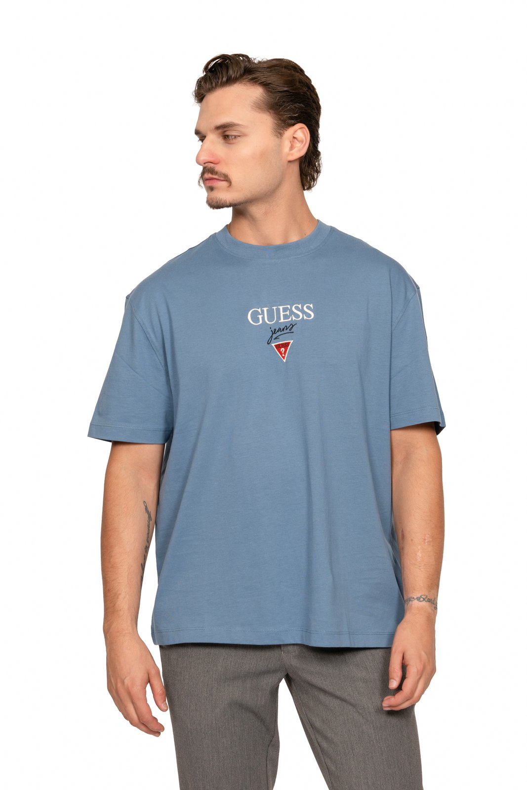 Ανδρική Κοντομάνικη Μπλούζα Guess G71M - Ιντιγκο