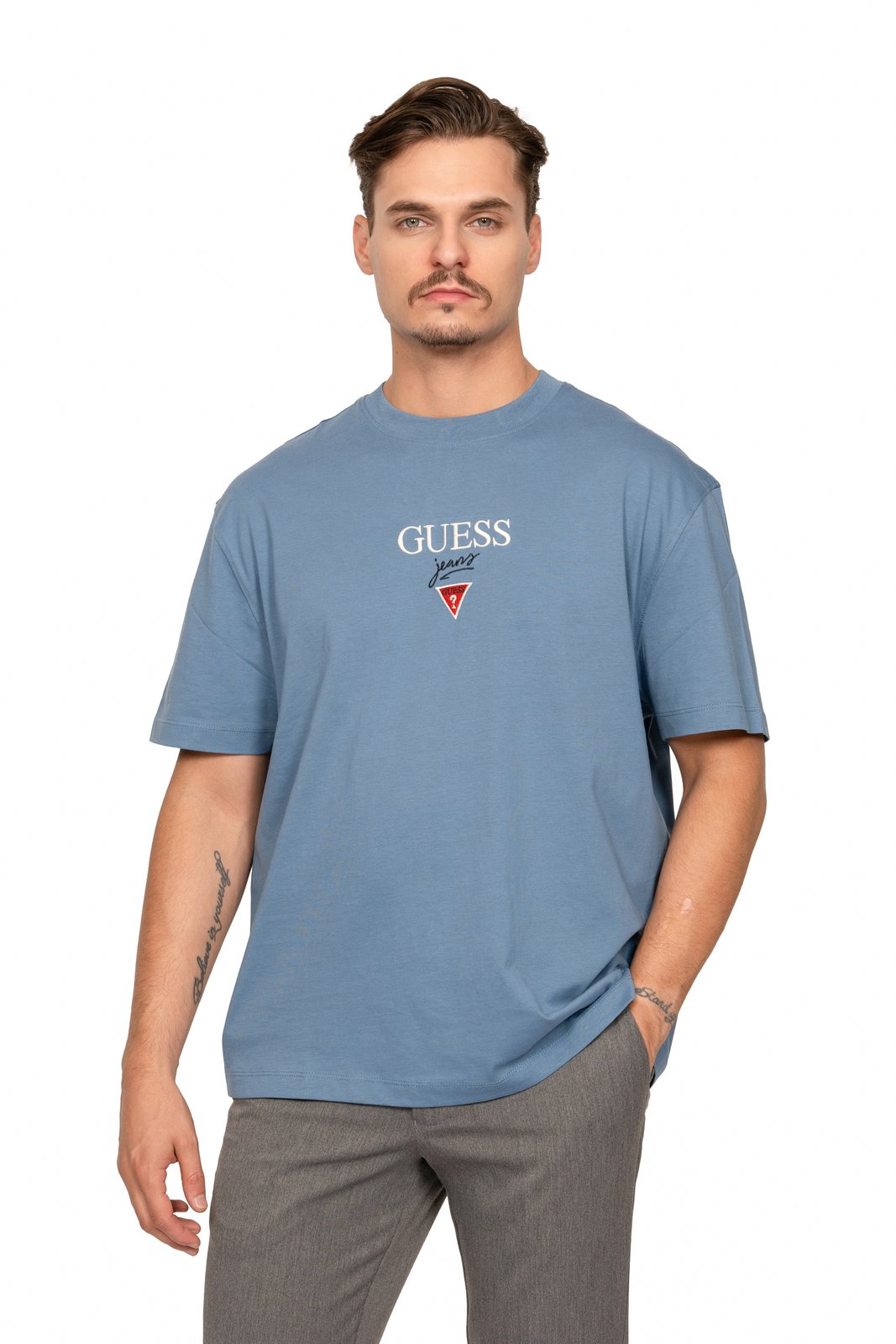 Ανδρική Κοντομάνικη Μπλούζα Guess G71M - Ιντιγκο