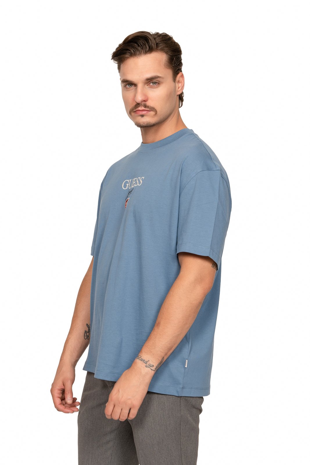 Ανδρική Κοντομάνικη Μπλούζα Guess G71M - Ιντιγκο