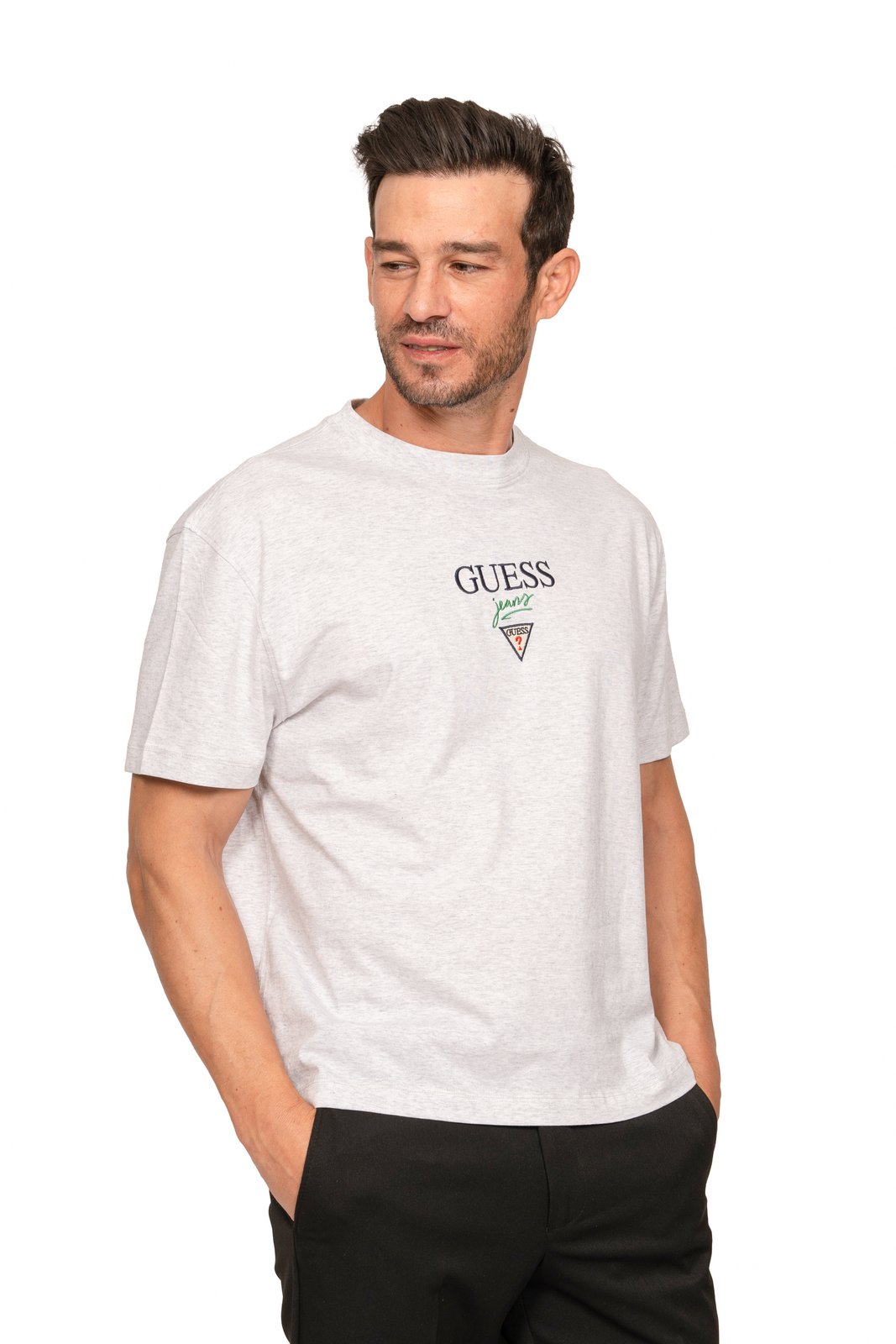 Ανδρική Κοντομάνικη Μπλούζα Guess Η91Ν - Γκρι