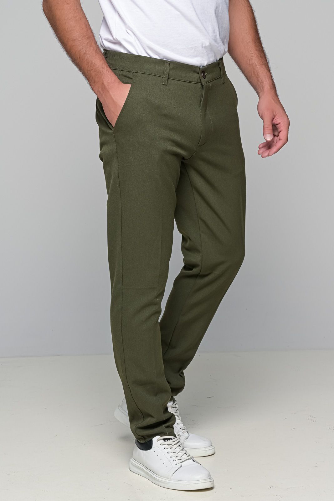 Παντελόνι Wool Blend Ben Tailor 1106 - Χακί