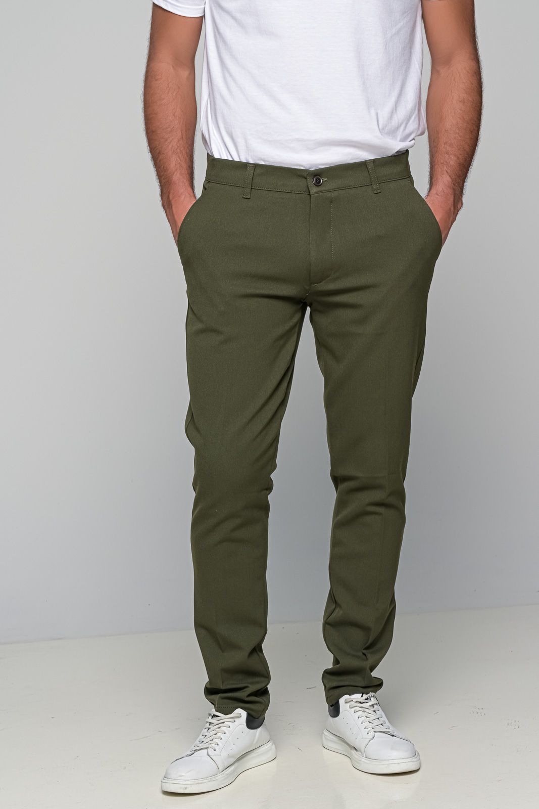 Παντελόνι Wool Blend Ben Tailor 1106 - Χακί