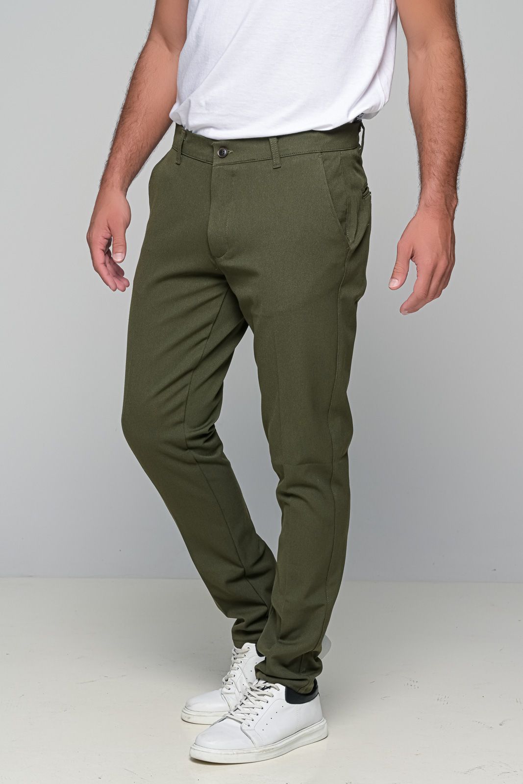 Παντελόνι Wool Blend Ben Tailor 1106 - Χακί