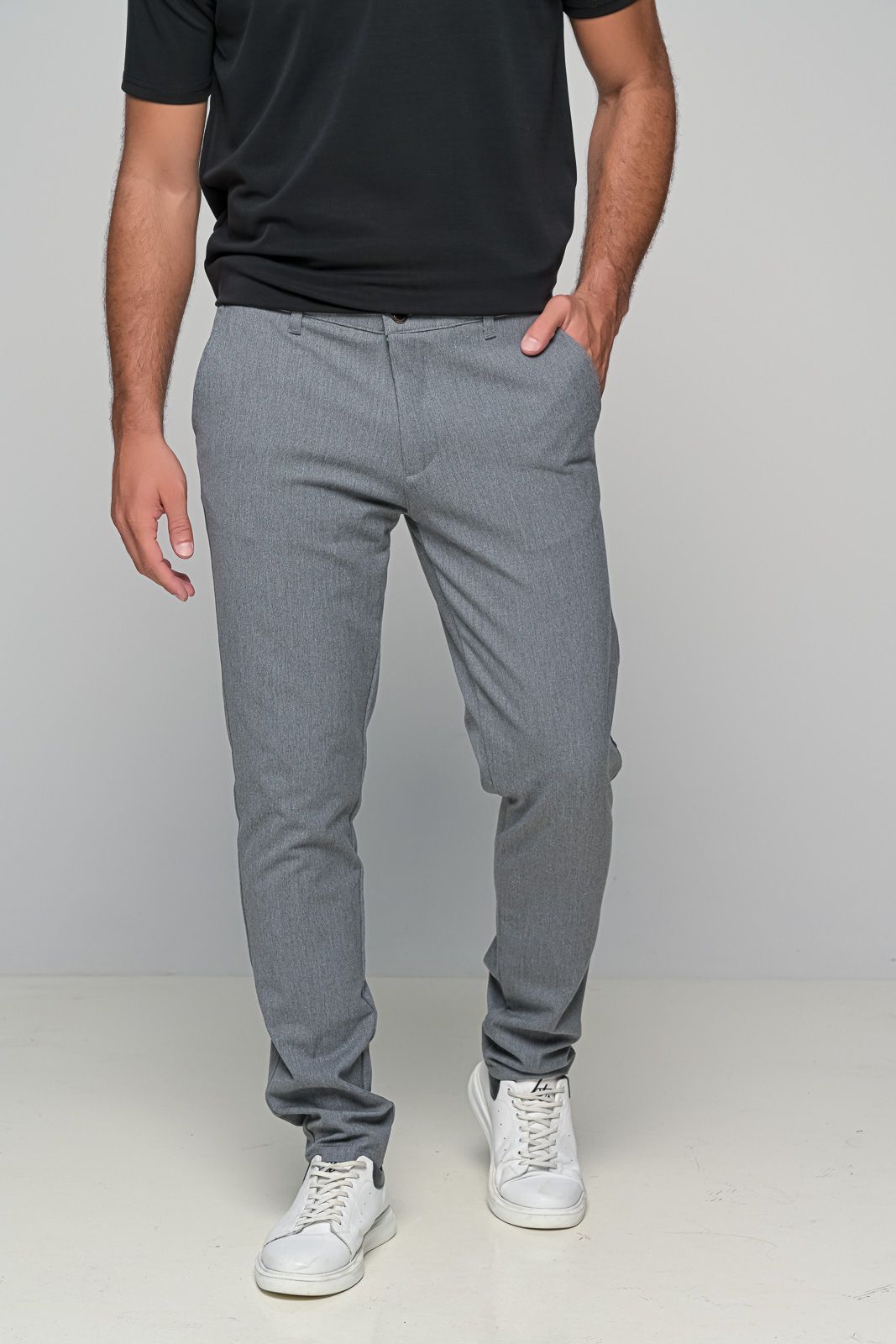 Παντελόνι Wool Blend Ben Tailor 1106 - Γκρι