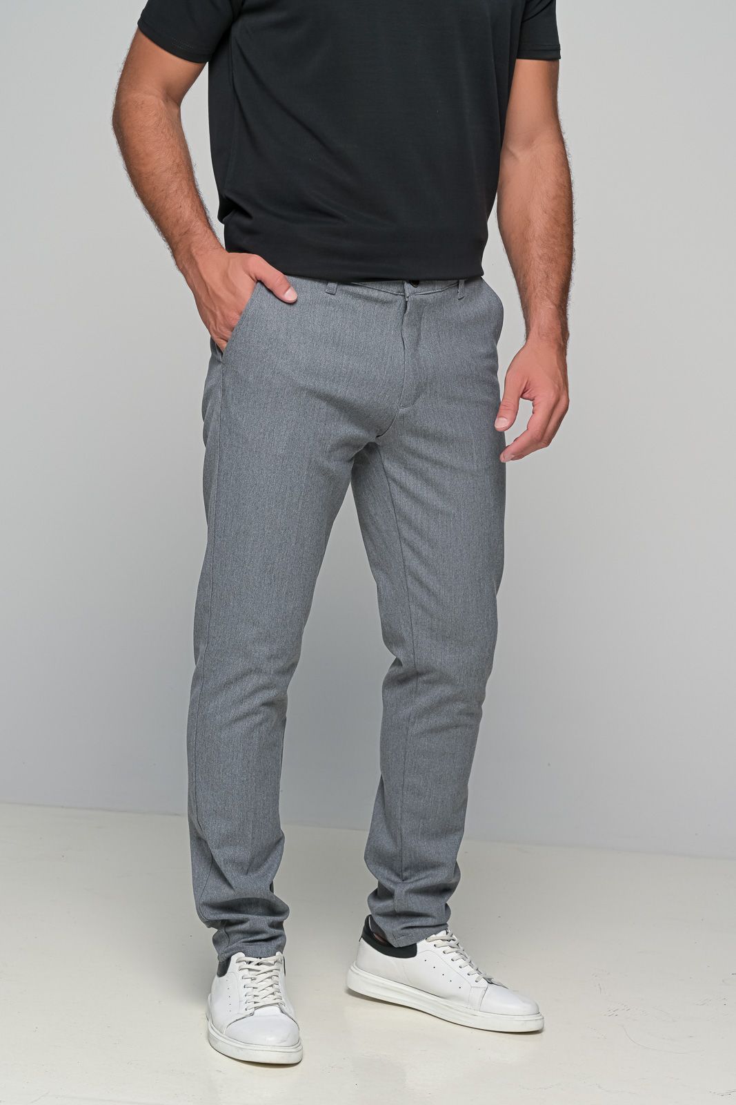 Παντελόνι Wool Blend Ben Tailor 1106 - Γκρι