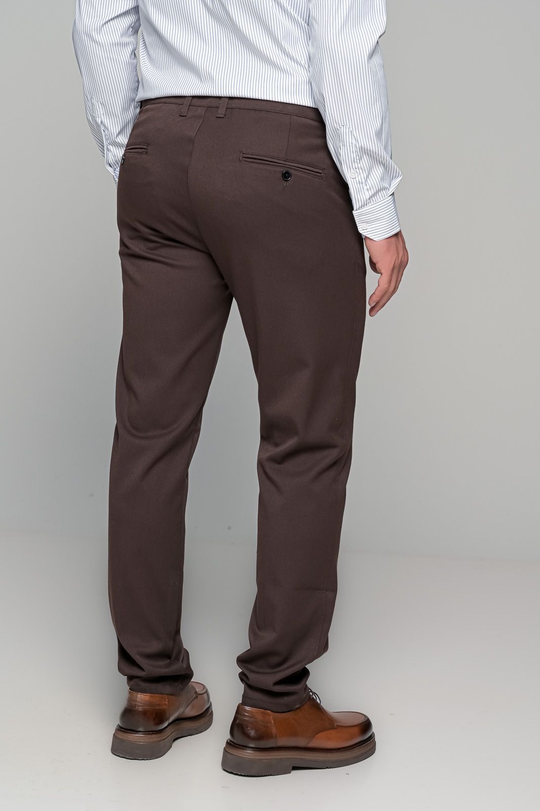 Παντελόνι Wool Blend Ben Tailor 1106 - Καφέ