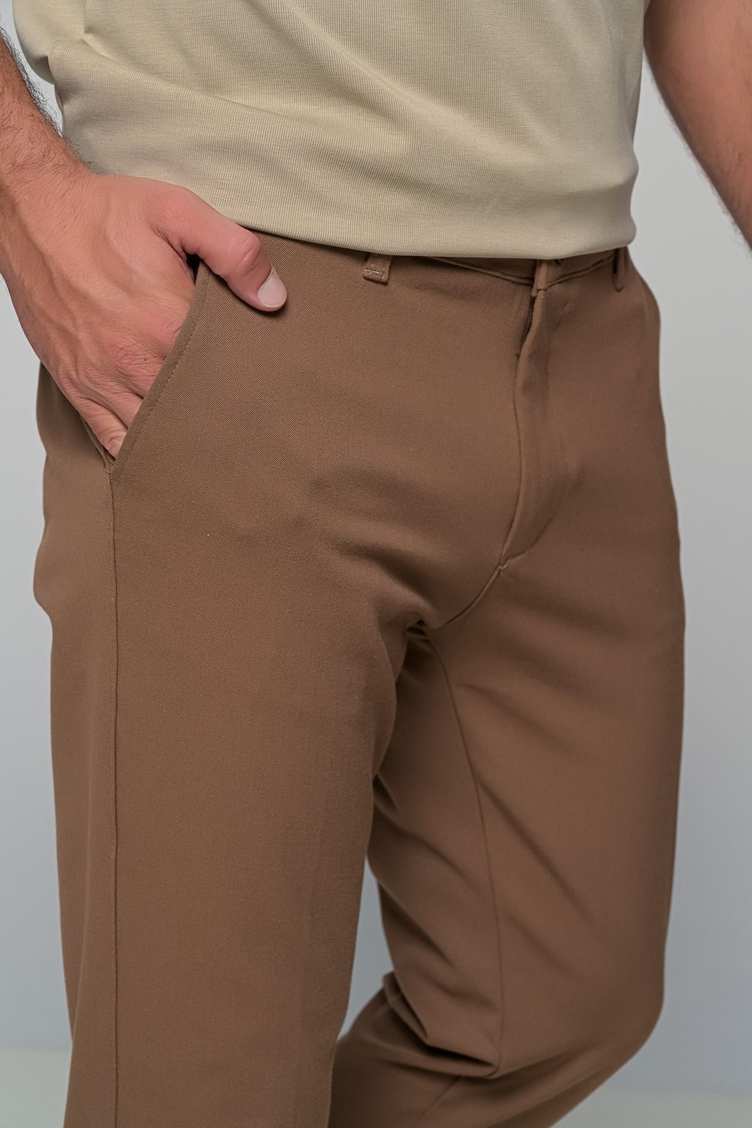Παντελόνι Wool Blend Ben Tailor 1106 - Πούρο