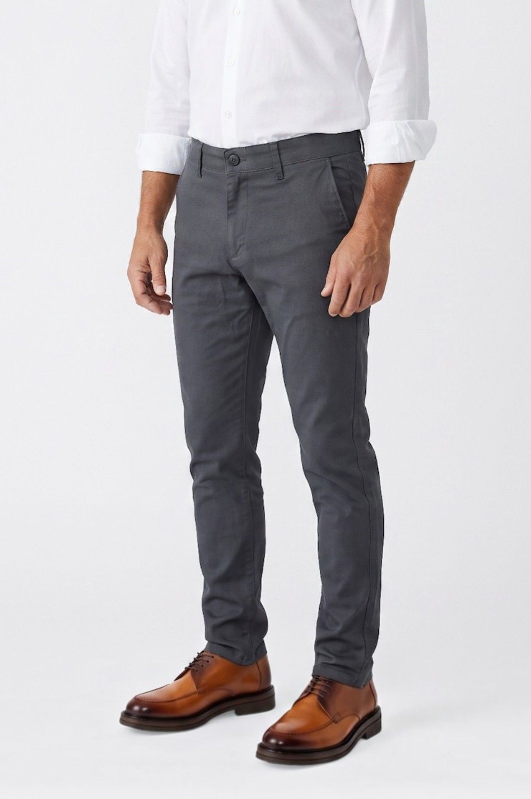 Παντελόνι Chino Πικέ Clark Ben Tailor 1853 - Ανθρακί