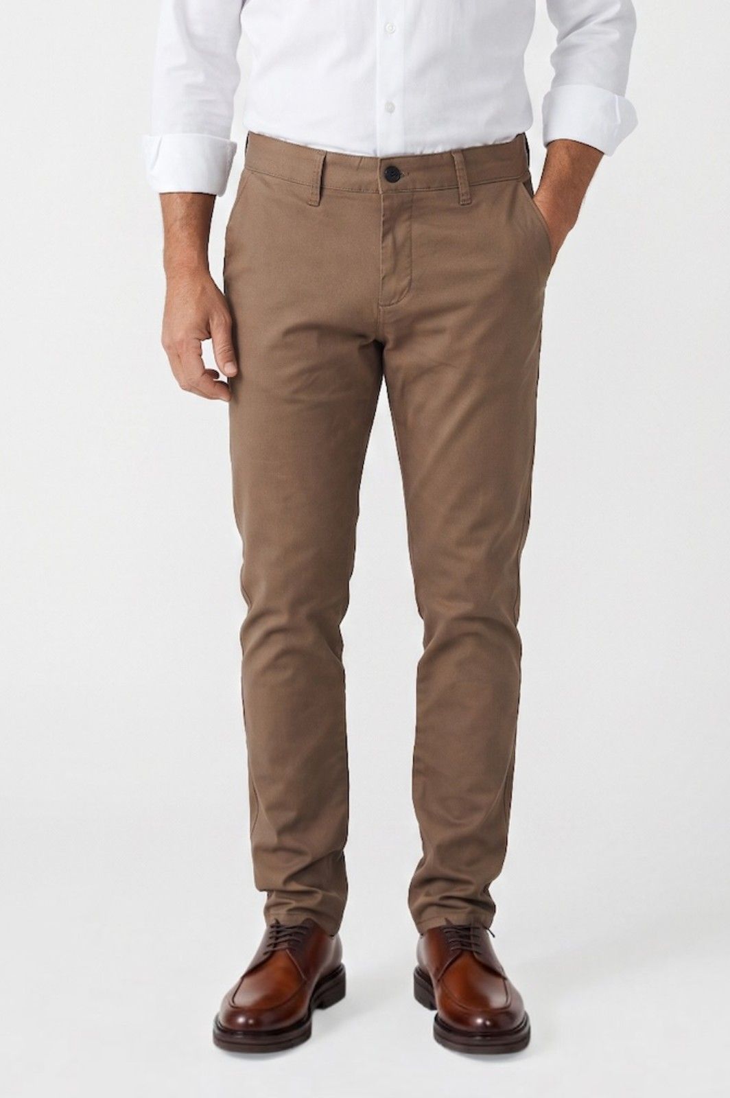 Παντελόνι Chino Πικέ Clark Ben Tailor 1853 - Καμηλό