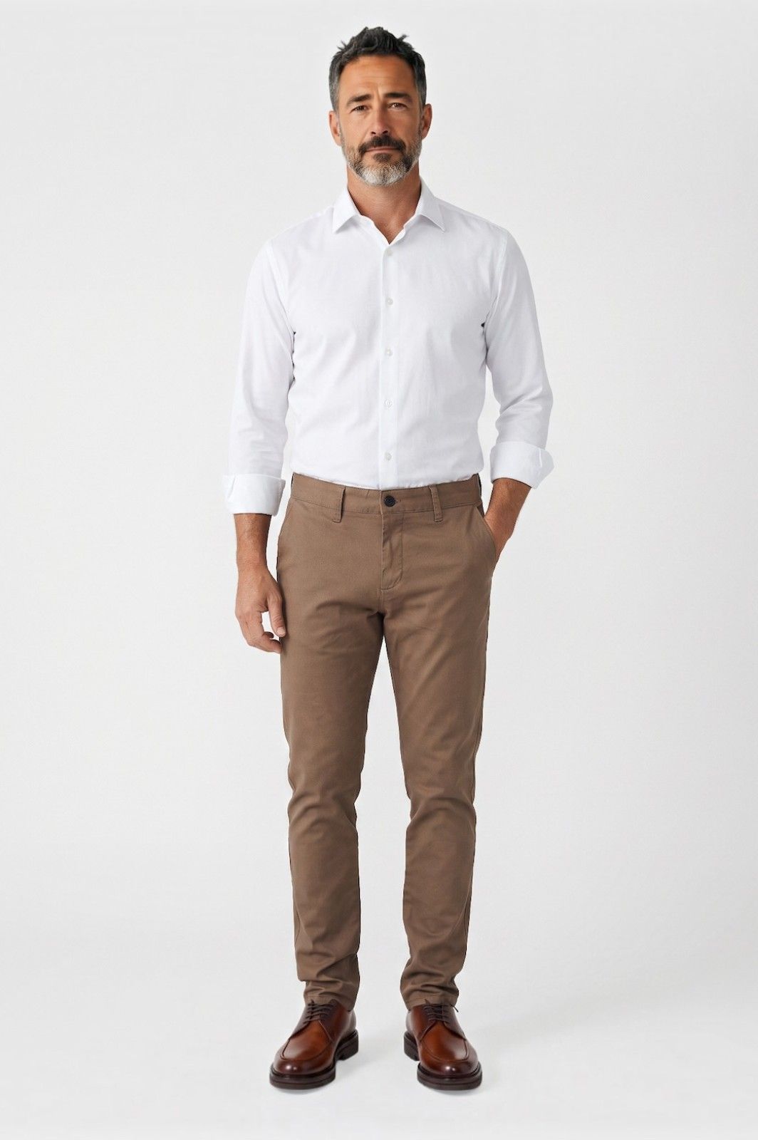 Παντελόνι Chino Πικέ Clark Ben Tailor 1853 - Καμηλό