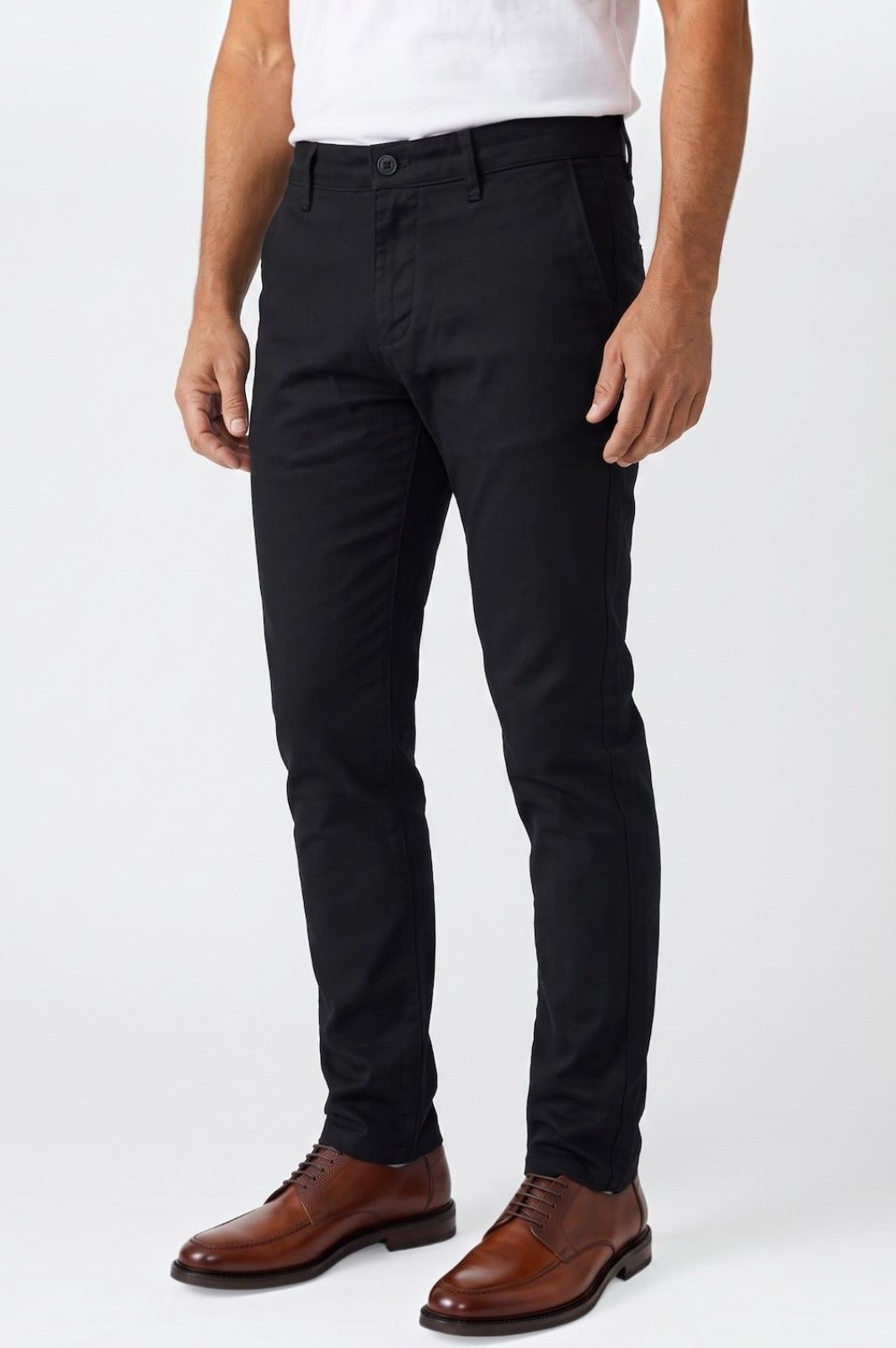 Παντελόνι Chino Πικέ Clark Ben Tailor 1853 - Μαύρο