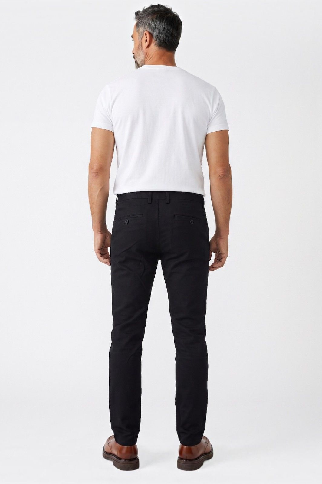 Παντελόνι Chino Πικέ Clark Ben Tailor 1853 - Μαύρο
