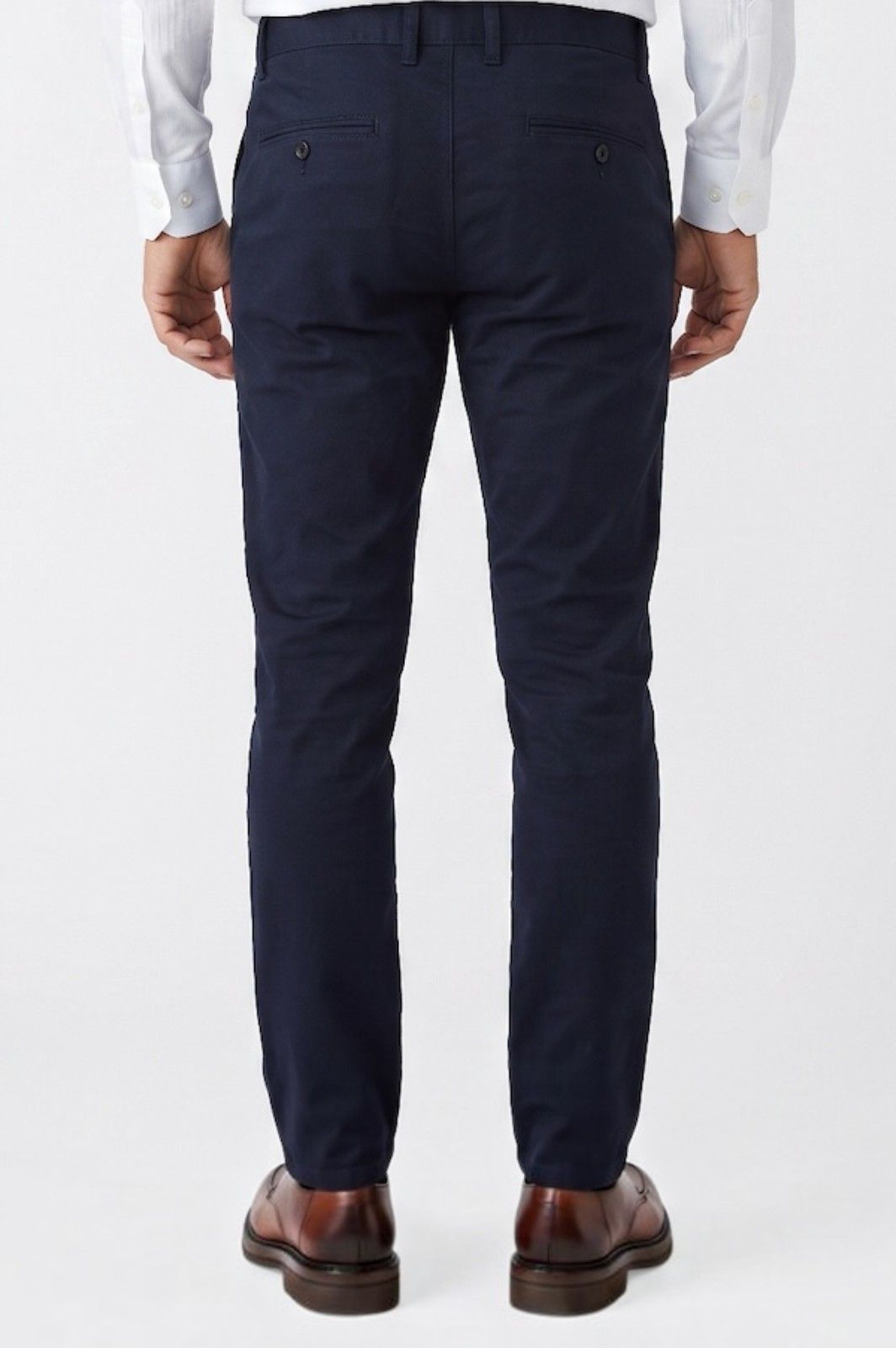 Παντελόνι Chino Πικέ Clark Ben Tailor 1853 - Μπλε Σκούρο