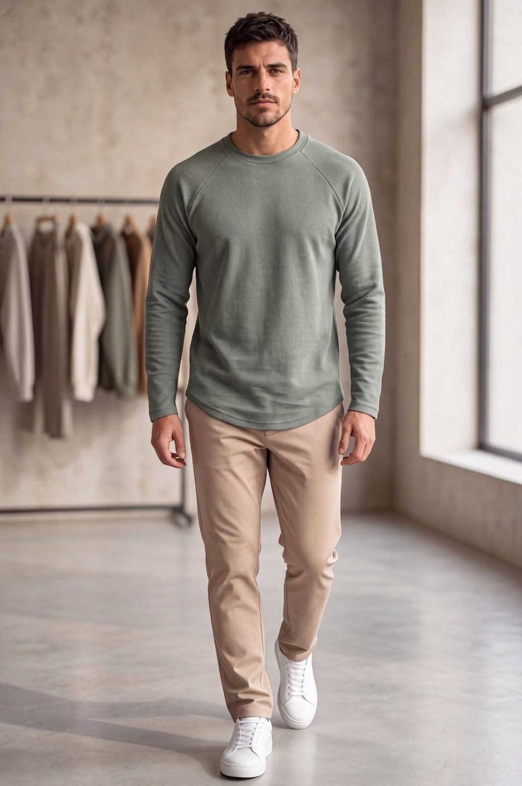 Μακρυμάνικη Μπλούζα Rusty Ben Tailor 1924 - Χακί