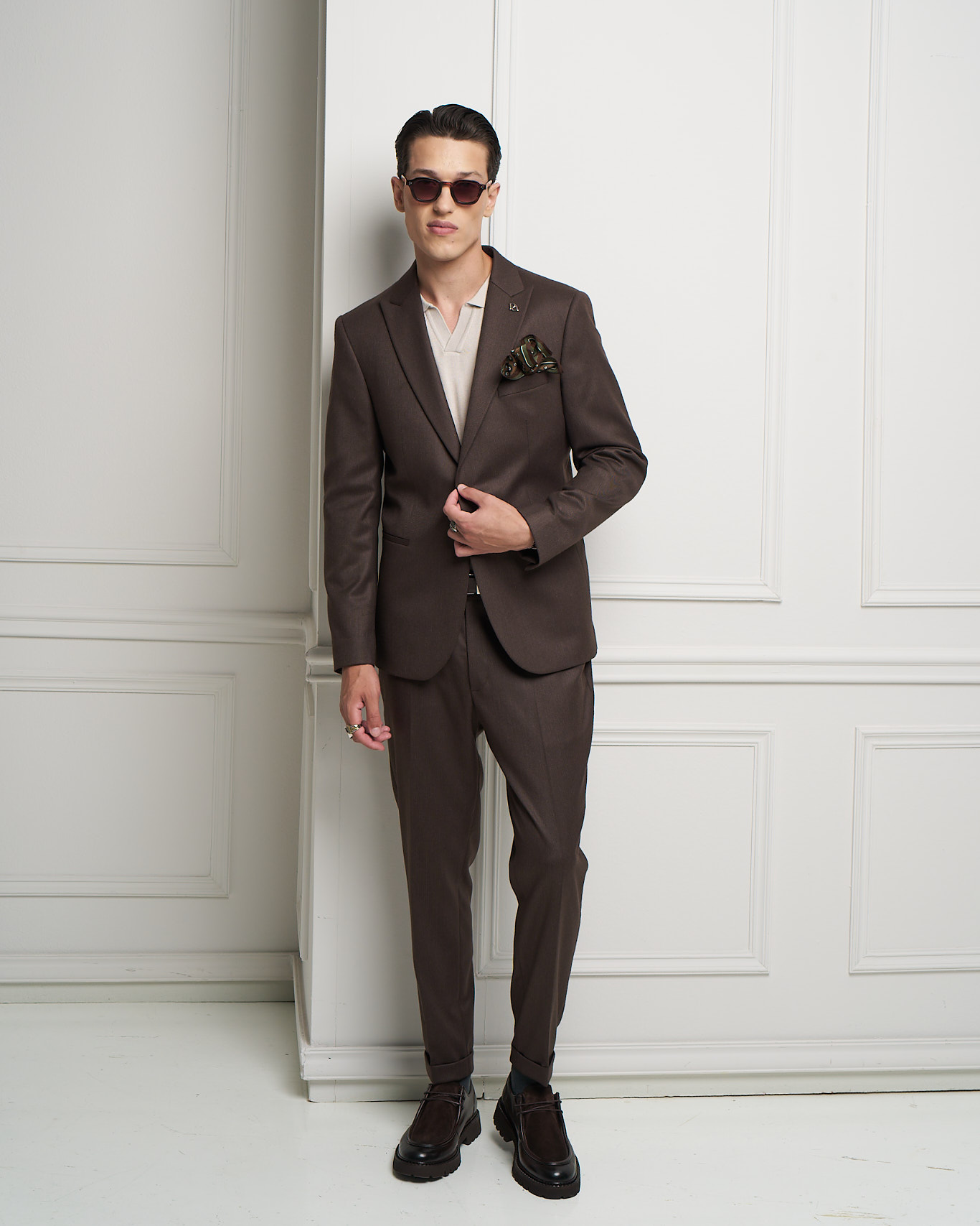 Ανδρικό Παντελόνι Posh 6001 Καφέ