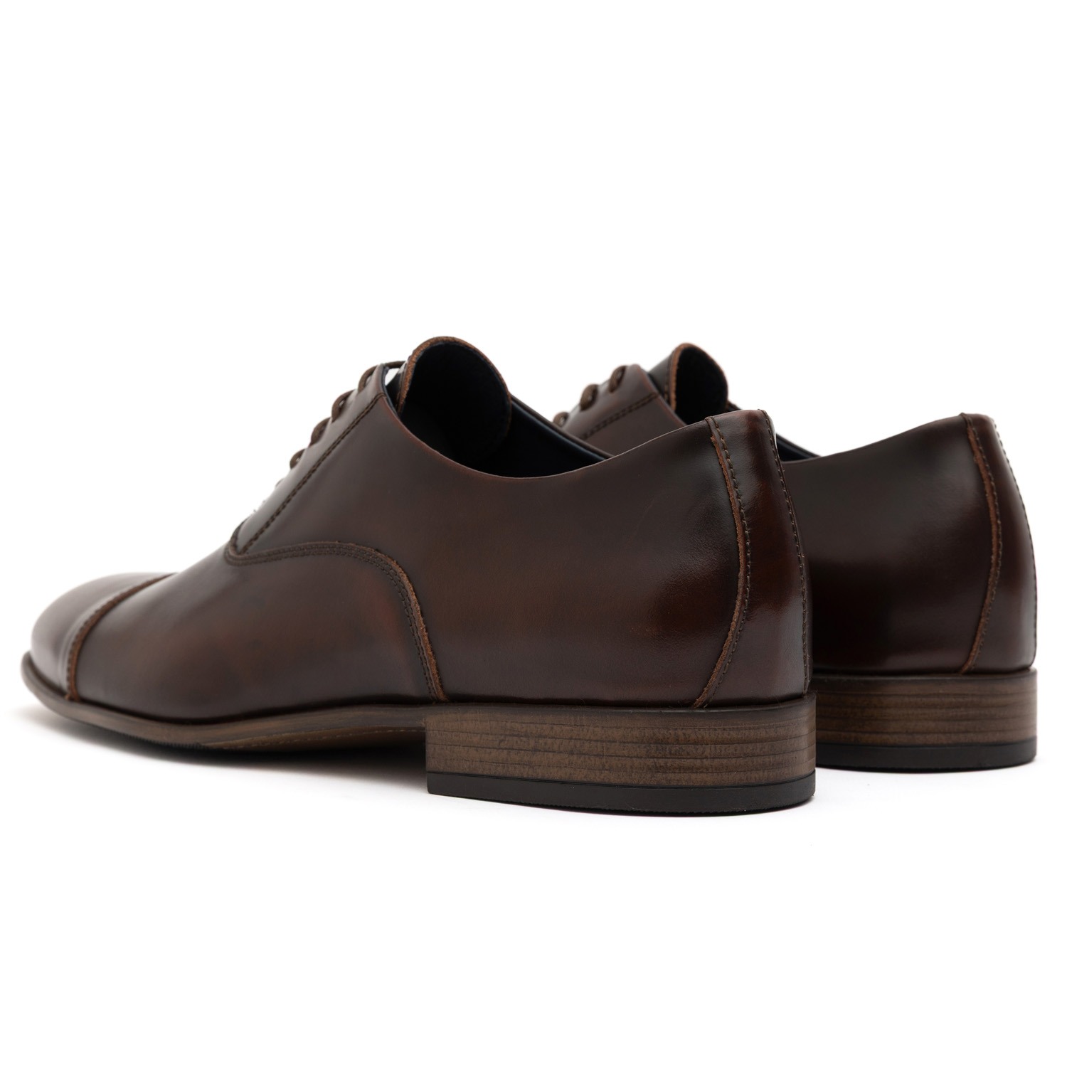 Ανδρικά Δερμάτινα Oxford Παπούτσια Raymont ART-759 Καφέ