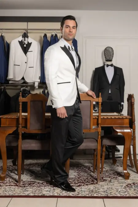 Κοστούμι με γιλέκο και παπιγιόν #103