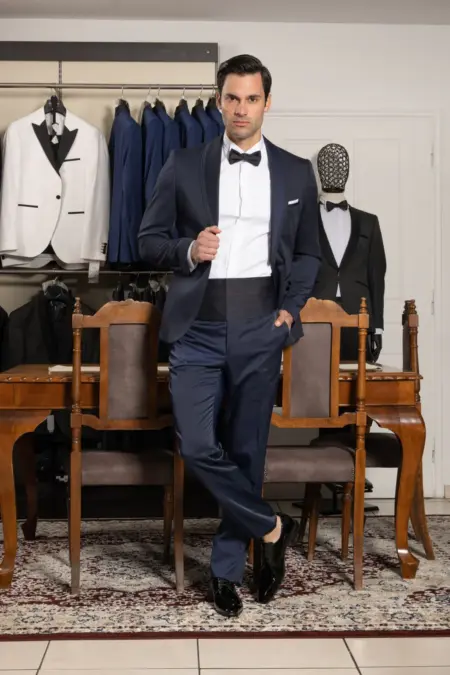 Κοστούμι με ζωνάρι και παπιγιόν #107