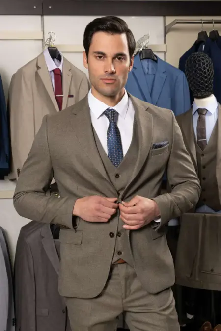 Κοστούμι Γκρι με γιλέκο