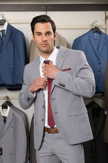 Κοστούμι Γκρι στενής γραμμής #125