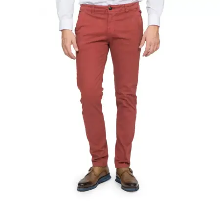 Παντελόνι Βαμβακερό Chinos Modern Fit Κόκκινο CH335-7