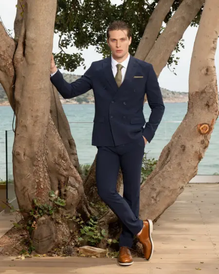 Κοστούμι Ανδρικό Artisti Italiani Σταυρωτό AI11634