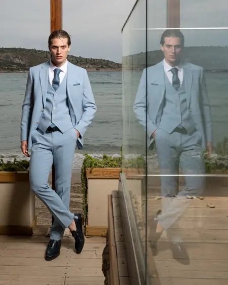 Κοστούμι Ανδρικό Artisti Italiani Με Γιλέκο AI11587