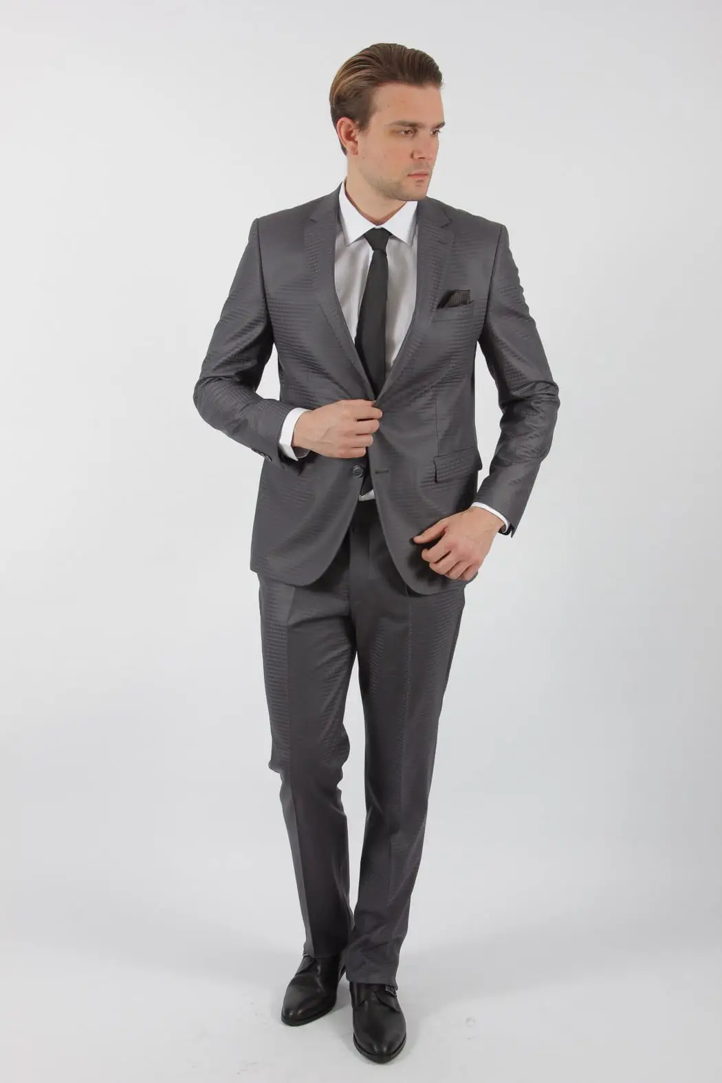 Ανδρικό Κουστούμι Γκρι Slim Fit Senso Diverso 20203