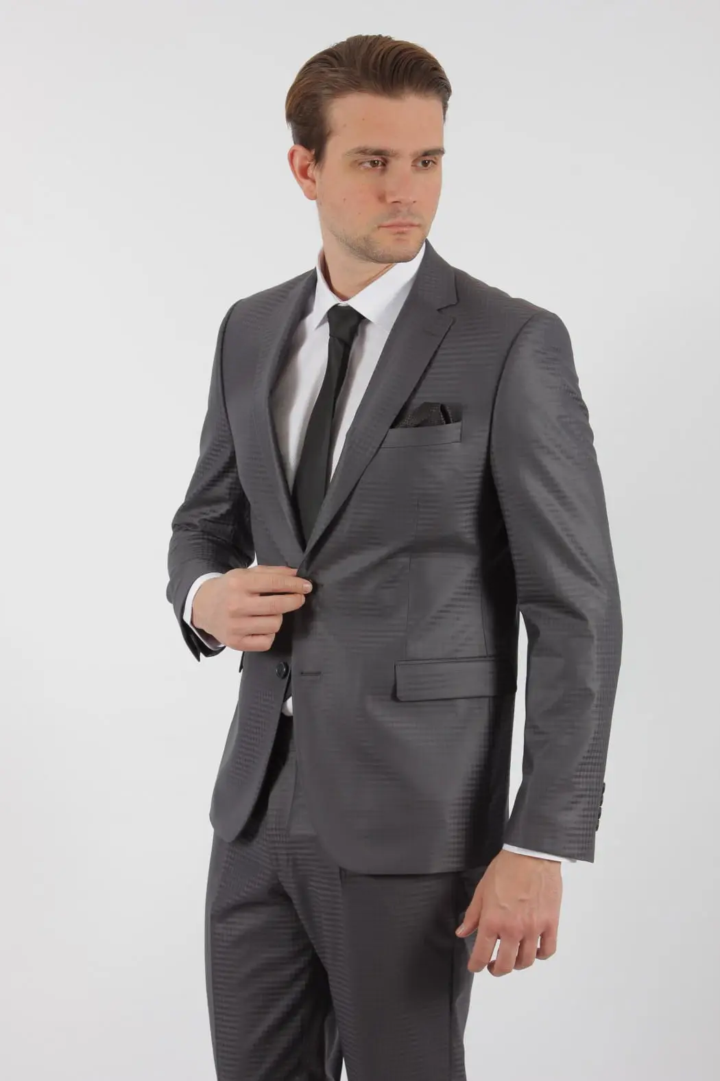 Ανδρικό Κουστούμι Γκρι Slim Fit Senso Diverso 20203