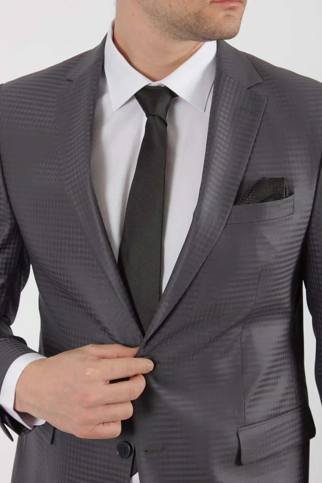 Ανδρικό Κουστούμι Γκρι Slim Fit Senso Diverso 20203