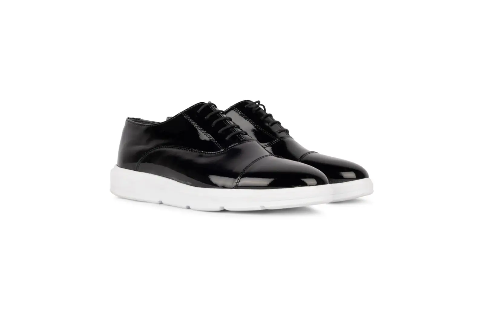 Ανδρικά Παπούτσια Δερμάτινα Oxfords Μαύρο Λουστρίνι 2312