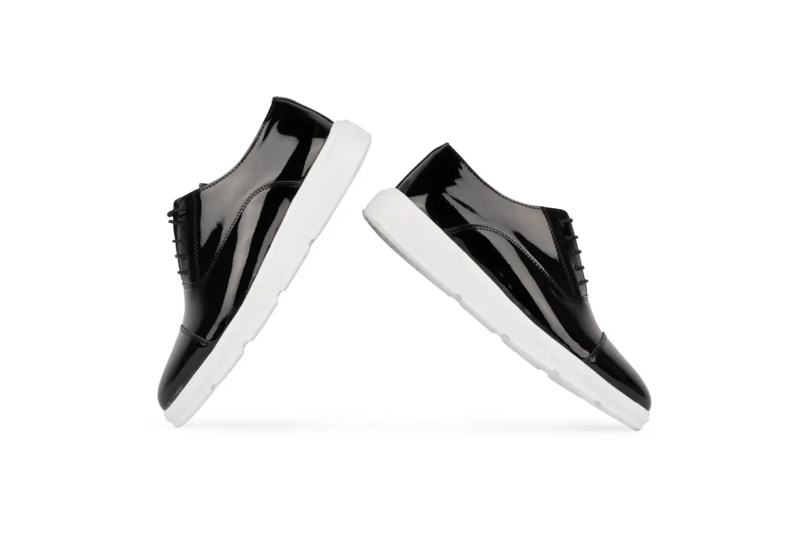 Ανδρικά Παπούτσια Δερμάτινα Oxfords Μαύρο Λουστρίνι 2312