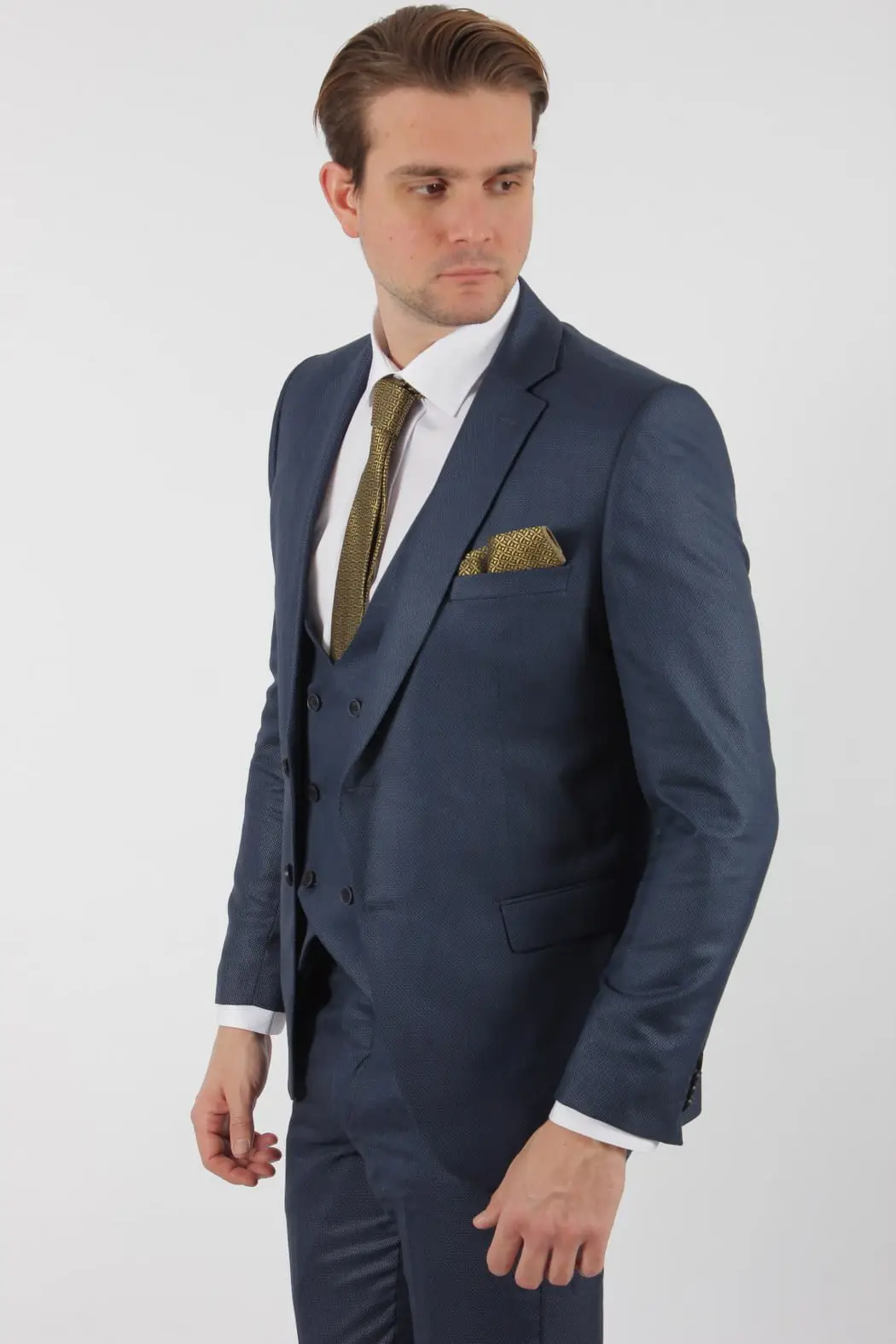 Ανδρικό Κουστούμι Μπλε Slim Fit Senso Diverso 319-14