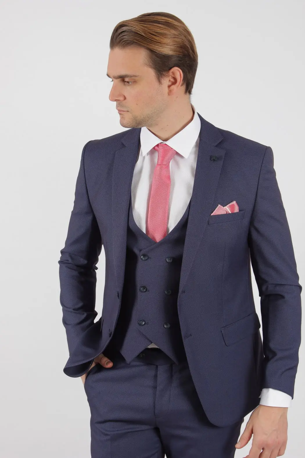 Ανδρικό Κουστούμι Μπλε Slim Fit Senso Diverso 319