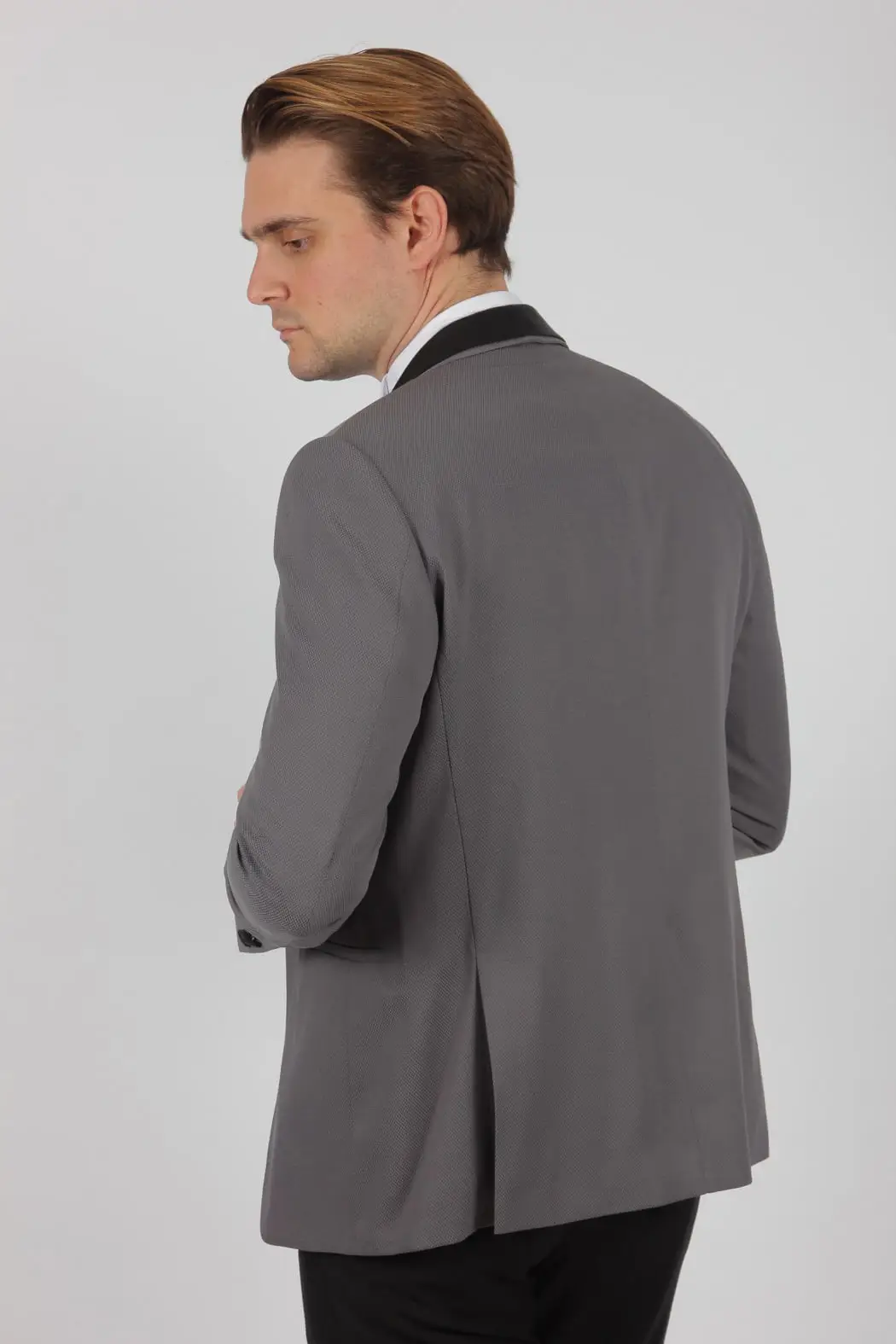 Γαμπριάτικο Slim Fit Κουστούμι Senso Diverso Γκρι 4169-02