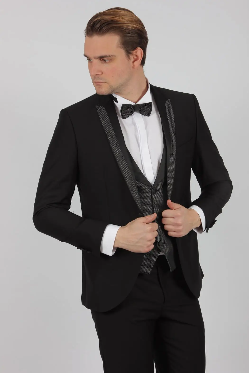 Γαμπριάτικο Slim Fit Κουστούμι Senso Diverso 511-01