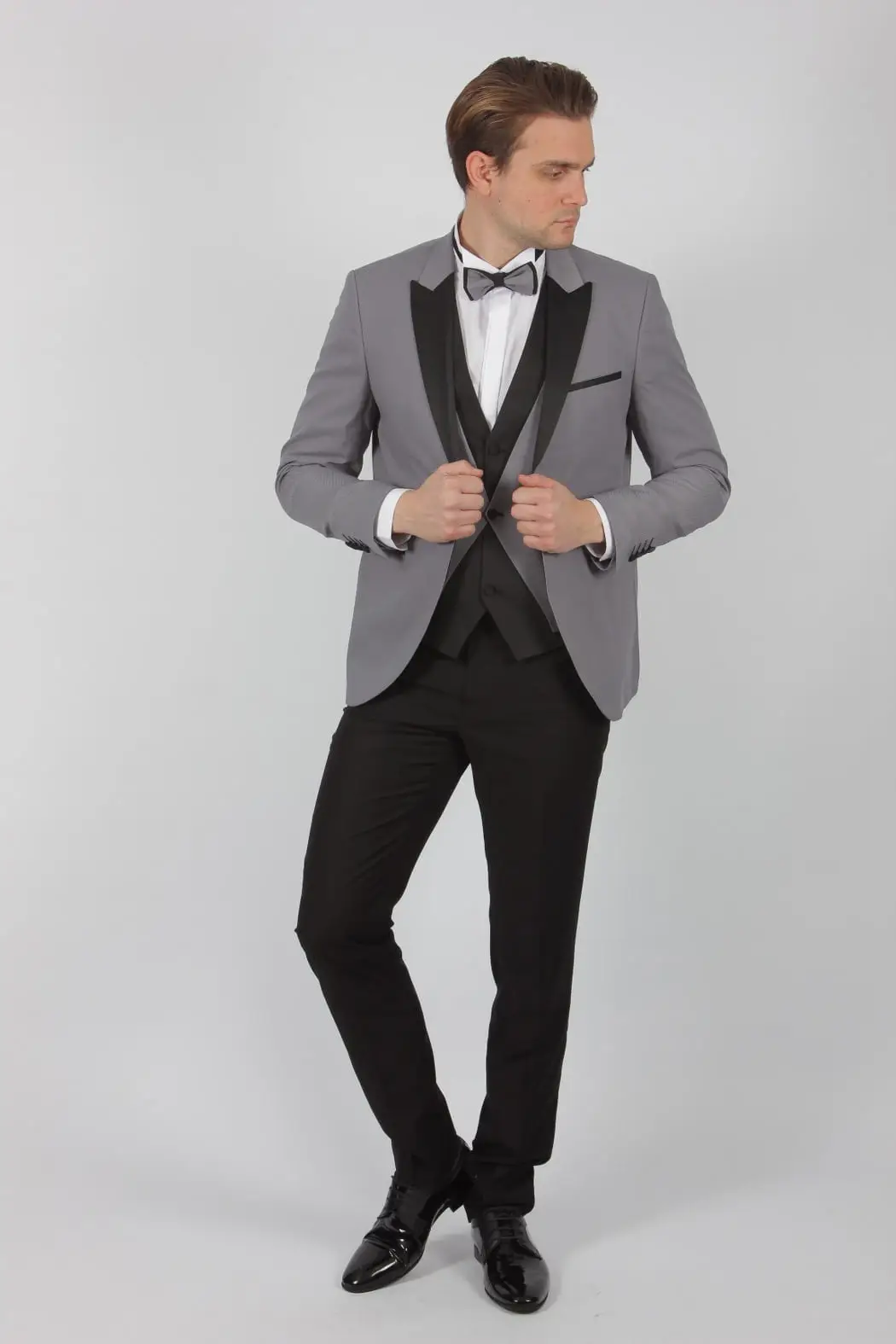 Γαμπριάτικο Slim Fit Κουστούμι Senso Diverso 516-03