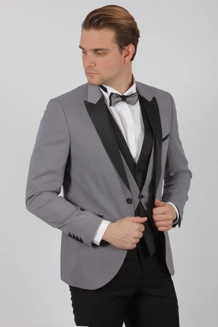 Γαμπριάτικο Slim Fit Κουστούμι Senso Diverso 516-03