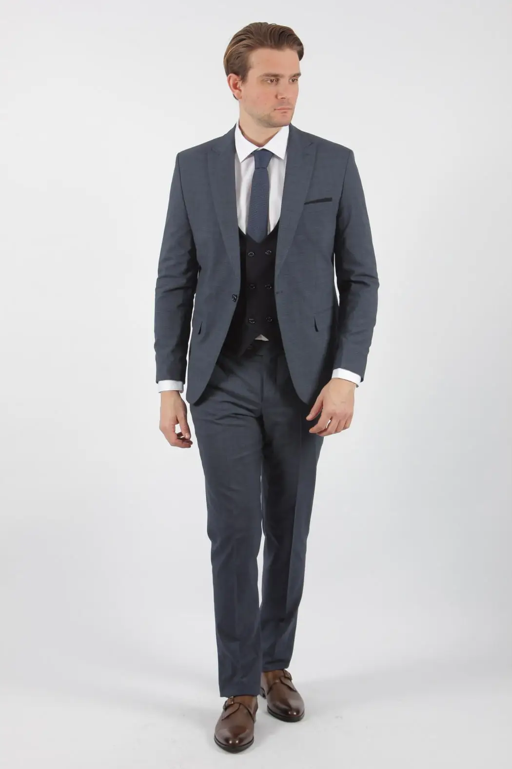 Ανδρικό Slim Fit Κουστούμι Senso Diverso  517-04