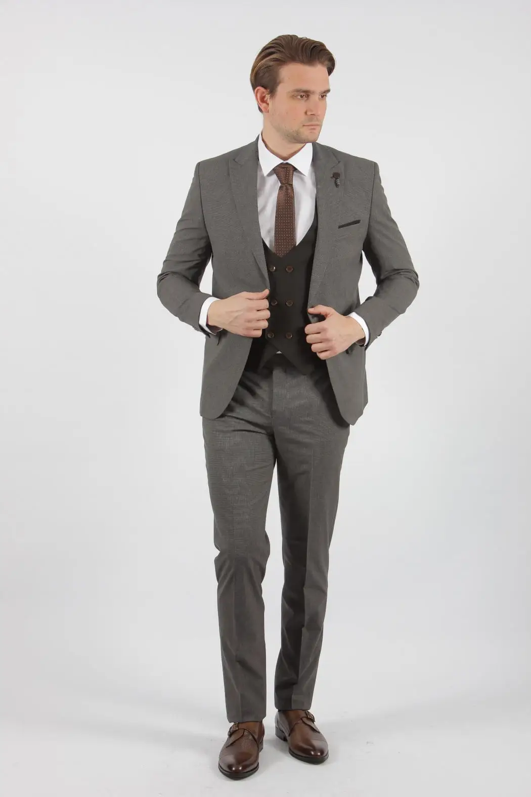 Ανδρικό Slim Fit Κουστούμι Senso Diverso  517-06