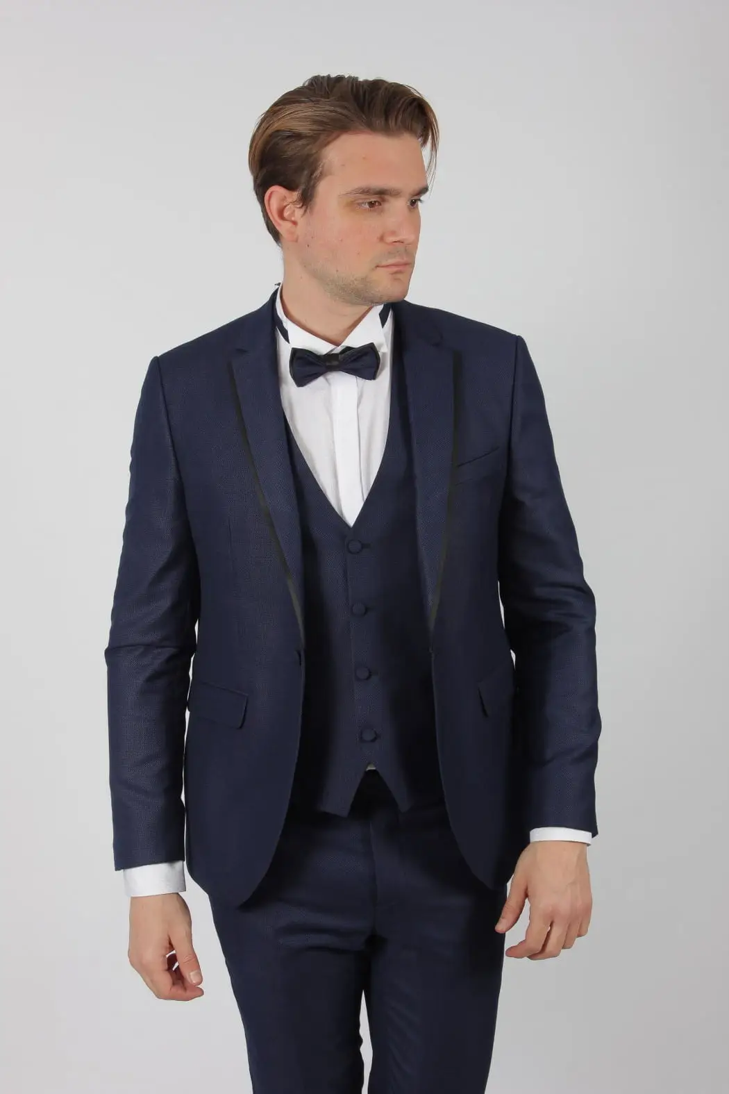Γαμπριάτικο Slim Fit Κουστούμι Senso Diverso 519-04
