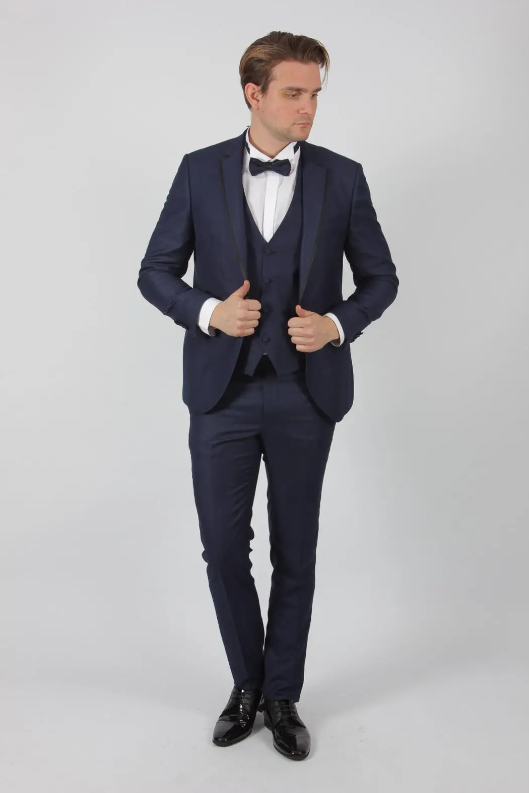 Γαμπριάτικο Slim Fit Κουστούμι Senso Diverso 519-04