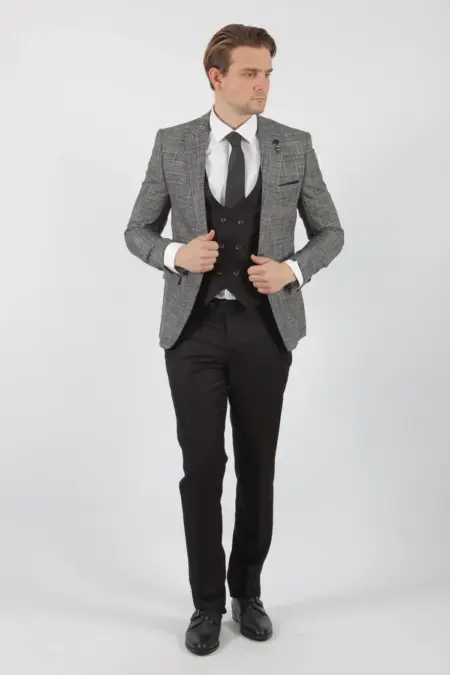Ανδρικό Slim Fit Κουστούμι Senso Diverso 520-01