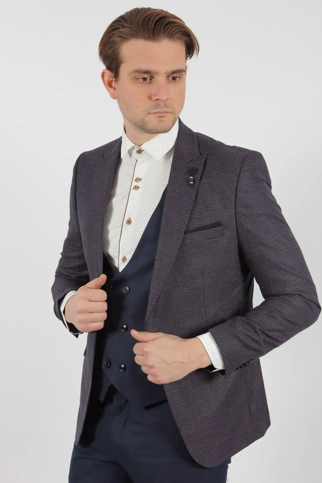 Ανδρικό Slim Fit Κουστούμι Senso Diverso 520-05