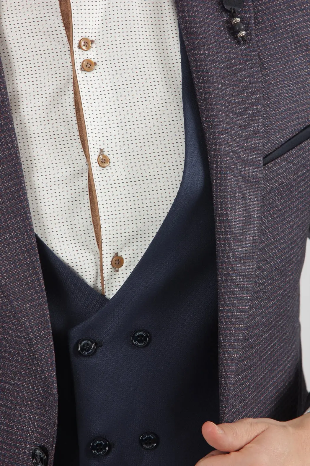 Ανδρικό Slim Fit Κουστούμι Senso Diverso 520-05