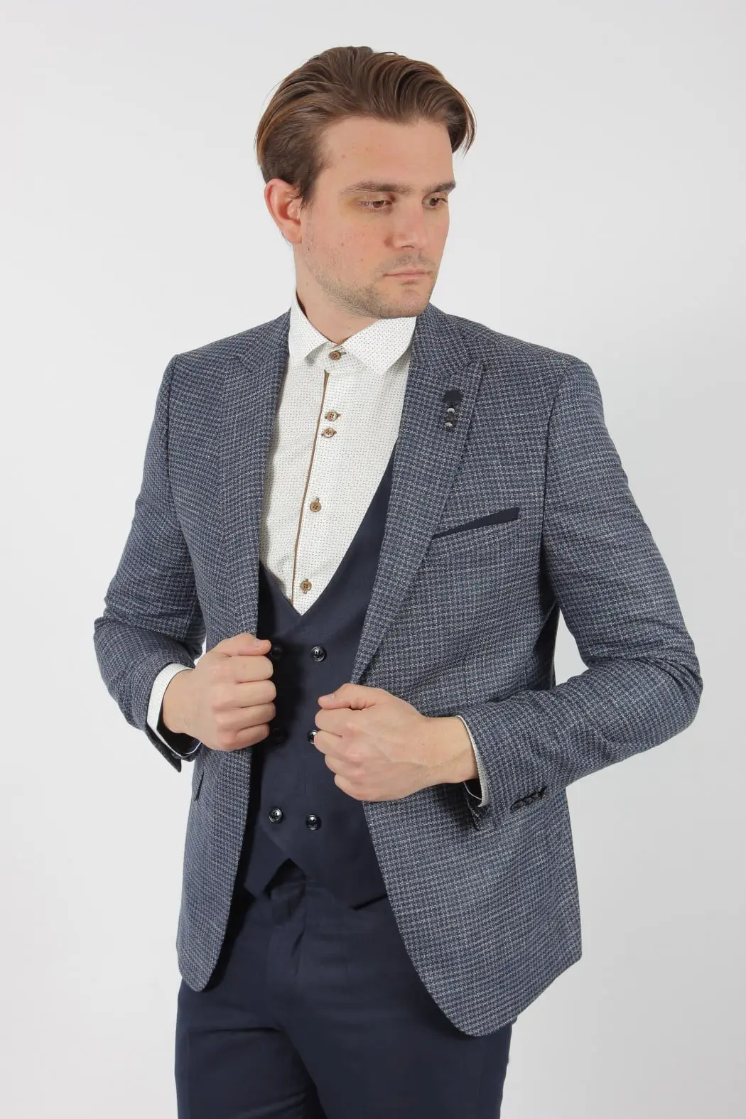Ανδρικό Slim Fit Κουστούμι Senso Diverso 520-08