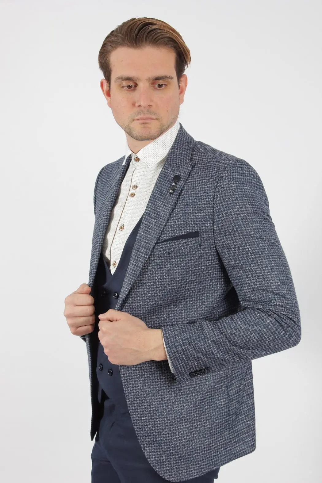 Ανδρικό Slim Fit Κουστούμι Senso Diverso 520-08