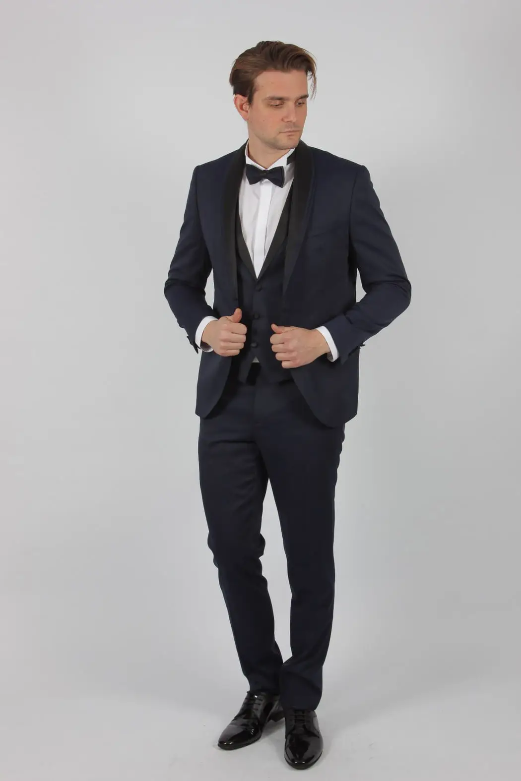 Γαμπριάτικο Slim Fit Κουστούμι Senso Diverso 525-10