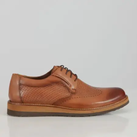 Ανδρικά Δερμάτινα Παπούτσια Polka Dot Blucher Ταμπά 54710-20