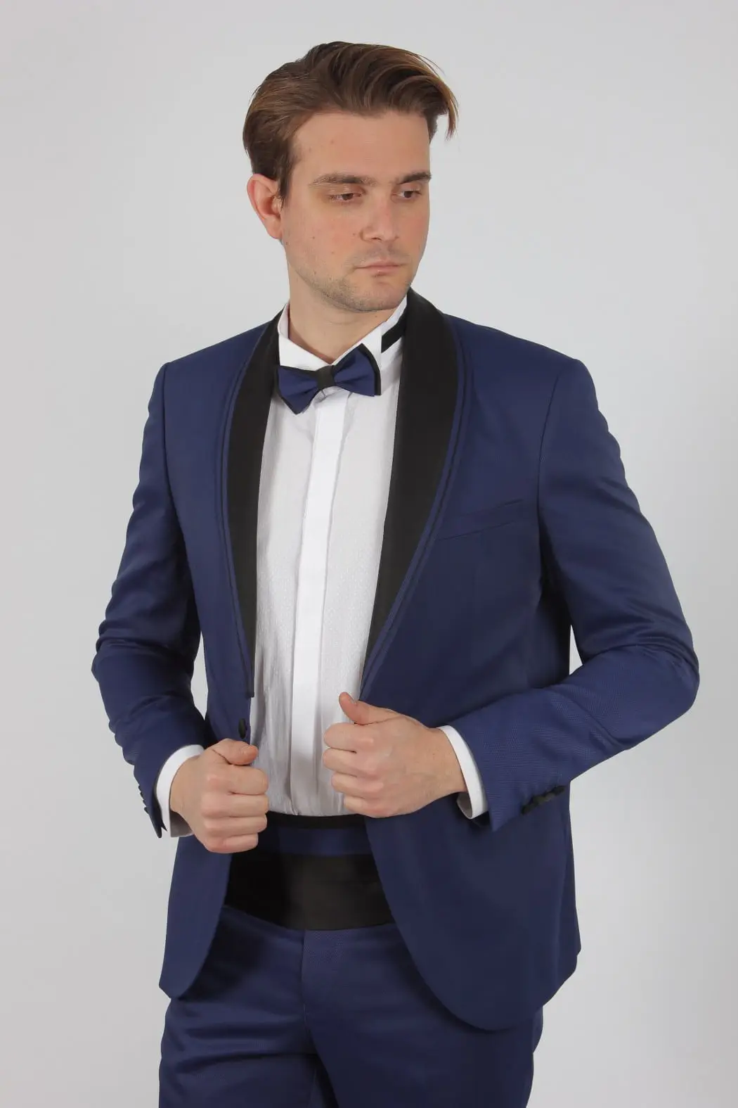 Γαμπριάτικο Slim Fit Κουστούμι Senso Diverso 6014-03